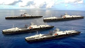 Illustration of the four ferries, currently being built with delays at the Turkish Tersan Shipyard
