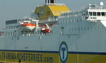 Transmanche Ferries' freight and pax volumes went down during the first seven months of 2017 © Philippe Holthof
