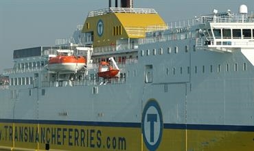 Transmanche Ferries' freight and pax volumes went down during the first seven months of 2017 © Philippe Holthof