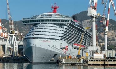 SCARLET LADY has been handed over to Virgin Voyages. © Fincantieri SCARLET LADY has been handed over to Virgin Voyages. © Fincantieri