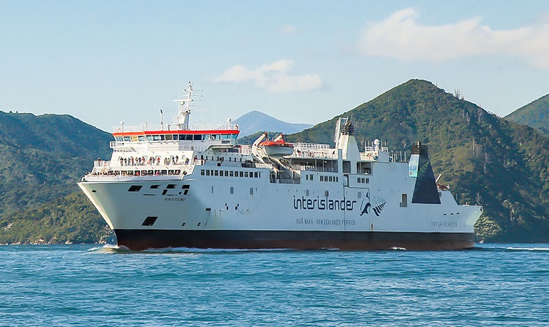 The 1998-built rail ferry ARATERE is one of three ferries to be replaced by the two newbuilds © KiwiRail-Interislander