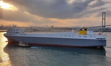 LAURELINE is on her way from Ulsan to Rotterdam © CLdN LAURELINE is on her way from Ulsan to Rotterdam © CLdN