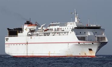 VOLCAN DE TAUCE will return to Armas service, presumably between the Canary Islands. © Frank Heine