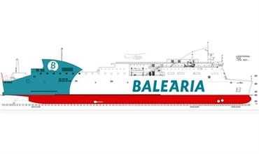 The Visentini-Class ships could be a perfect fit to restart the Gijon - Saint-Nazaire MoS © Baleària