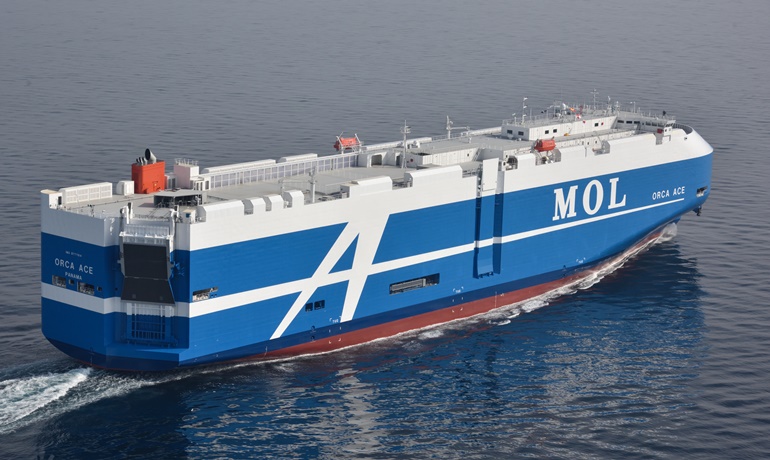 MOL’s 2018-19-built PCTC generation: the four-ship Flexie Class (Photo: Mitsui O.S.K. Lines)