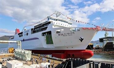 SILVER TIARA will be introduced between Tomakomai and Hachinohe on 25 April 2018 © K Line Kinkai SILVER TIARA will be introduced between Tomakomai and Hachinohe on 25 April 2018 © K Line Kinkai