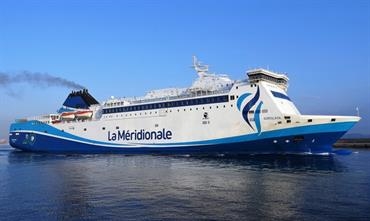 The new Marseille-Tangier Med route will be operated by GIROLATA and PELAGOS, the former LIVERPOOL SEAWAYS of DFDS. © Jean-Pierre Fabre The new Marseille-Tangier Med route will be operated by GIROLATA and PELAGOS, the former LIVERPOOL SEAWAYS of DFDS. © Jean-Pierre Fabre