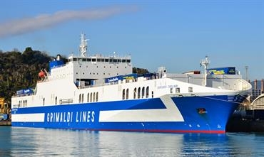 EUROCARGO CAGLIARI joins two of its sisterships on the route © Marc Ottini EUROCARGO CAGLIARI joins two of its sisterships on the route © Marc Ottini