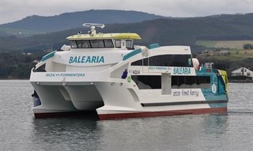 ECO AQUA, the first in a series of four eco ferries has been delivered © Baleària