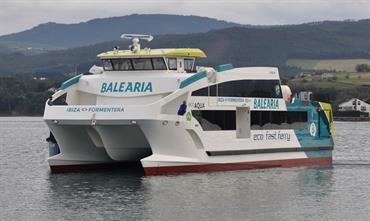 ECO AQUA, the first in a series of four eco ferries has been delivered © Baleària ECO AQUA, the first in a series of four eco ferries has been delivered © Baleària