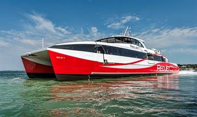 RED JET 7 has taken up service for Red Funnel © Maritime Photographic