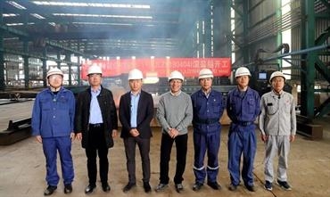 Construction of the first GG5G has officially started now with the first steel cutting © Jingling Shipyard