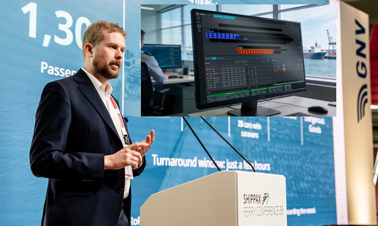 Markus Tompuri at the 2026 Shippax Ferry Conference