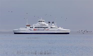 Syltfähre has returned to a single-ferry, freight-only operation. © Søren Lund Hviid Syltfähre has returned to a single-ferry, freight-only operation. © Søren Lund Hviid