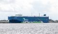 UECC’s multi-fuel LNG battery hybrid PCTC AUTO ASPIRE being refuelled with LBM at the Port of Zeebrugge © Titan Clean Fuels 
