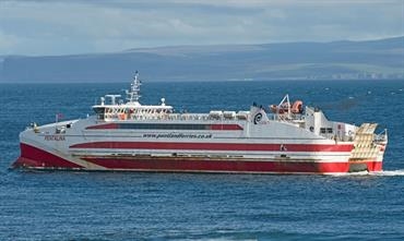 No CalMac charter of Pentland Ferries' PENTALINA. © Frank Lose