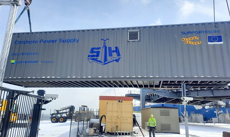 Actemium onshore power supply for Port of Kapellskär Actemium onshore power supply for Port of Kapellskär