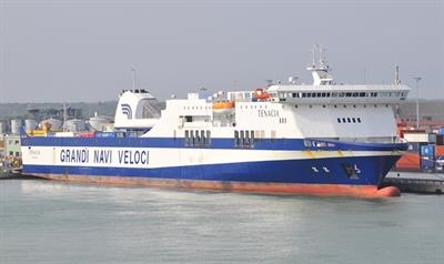 Grimaldi-owned TENACIA entered in October a three year bareboat charter for GNV © Marc Ottini