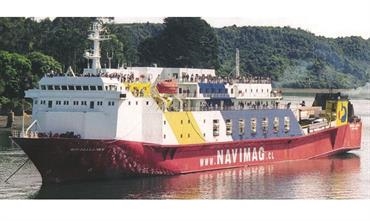 EVANGELISTAS is one of two ro-pax ferries operated by Navimag Ferries © Shippax archive