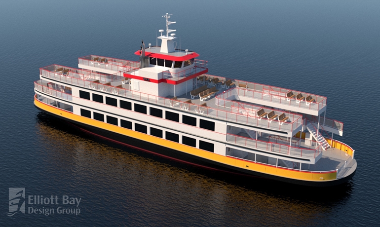 Casco Bay Lines newbuild © Elliott Bay Design Group