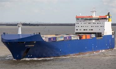 The 2002-built CATHERINE will be switched to the Zeebrugge-Gothenburg route on 24 February © J.J. JAGER The 2002-built CATHERINE will be switched to the Zeebrugge-Gothenburg route on 24 February © J.J. JAGER