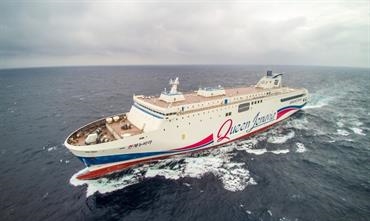 QUEEN JENUVIA is the largest ever newbuilding to join the domestic trade in South Korea. © HMD QUEEN JENUVIA is the largest ever newbuilding to join the domestic trade in South Korea. © HMD