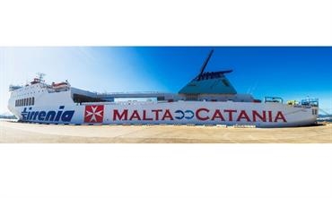 BARBARA KRAHULIK will open the new Catania-Malta route - © Onorato Armatori/Tirrenia BARBARA KRAHULIK will open the new Catania-Malta route - © Onorato Armatori/Tirrenia