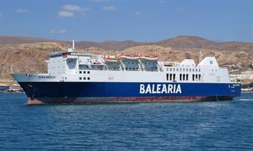 DUBA BRIDGE is on her way back to the Alboran Sea © Mike Barker