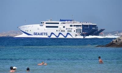 CHAMPION JET 1 is being prepared for a short-term charter to Naviera Armas © Philippe Holthof
