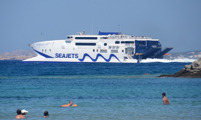 CHAMPION JET 1 is being prepared for a short-term charter to Naviera Armas © Philippe Holthof