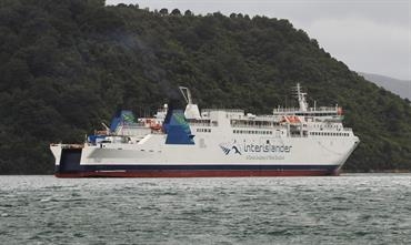 ARATERE is one of three ro-pax ferries operated by KiwiRail's Interislander. © Alan Lam ARATERE is one of three ro-pax ferries operated by KiwiRail's Interislander. © Alan Lam