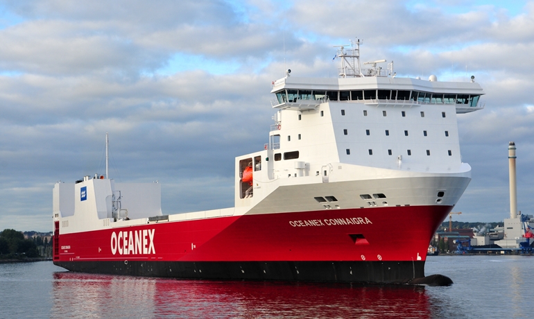 In 2013, Flensburger delivered the 1,666 lanem and 933 TEU capacity OCEANEX CONNAIGRA to Oceanex © Frank Behling In 2013, Flensburger delivered the 1,666 lanem and 933 TEU capacity OCEANEX CONNAIGRA to Oceanex © Frank Behling