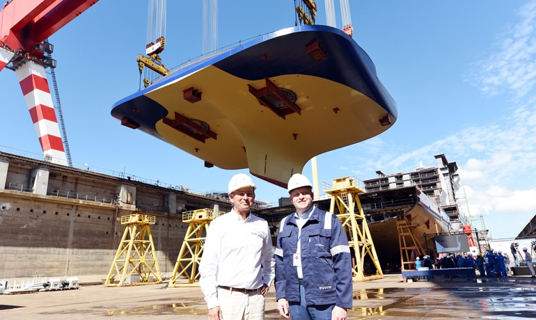 CELEBRITY ASCENT keel laying © Celebrity Cruises CELEBRITY ASCENT keel laying © Celebrity Cruises