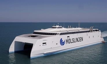 The brand-new EXPRESS 4 is heading for the Northern Hemisphere © Austal The brand-new EXPRESS 4 is heading for the Northern Hemisphere © Austal