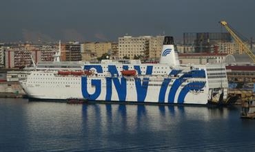 GNV AZZURRA is temporarily serving as an accommodation vessel in Brest, France © Selim San