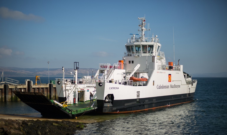 CATRIONA, one of three hybrid diesel-electric vessels in CMAL’s fleet and one of the 23 ferries included in this study. © Jeremy Sutton-Hibbert.