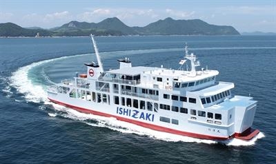 SHOYO MARU has joined sister ship KYOKUYO MARU on the 66.2km Matsuyama-Kure-Hiroshima route. © Naikai Zosen