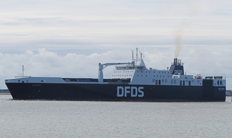 Starting on 1 April, ARK DANIA will be added as a fourth ship on DFDS's Dunkerque-Rosslare route. © Jens Vinderslev-DFDS