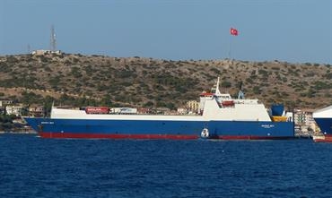The Danish-built SAFFET BEY is one of four ro-ros operated by Ulusoy Shipping © Selim San The Danish-built SAFFET BEY is one of four ro-ros operated by Ulusoy Shipping © Selim San