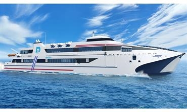 Daezer Shipping catamaran © Incat Daezer Shipping catamaran © Incat