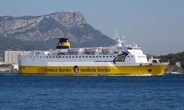 Corsica Ferries' 'jack of all trades': CORSICA MARINA SECONDA. © Jean-Pierre Fabre
