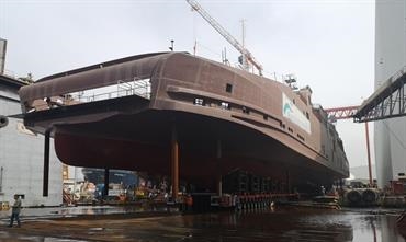 BASTØ ELECTRIC launching © Sefine Shipyard