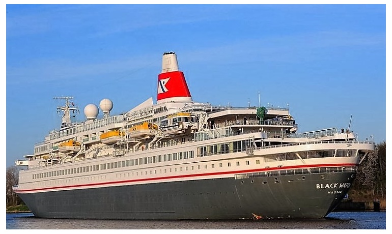 After receiving a new livery earlier in the year, Fred.Olsen's BLACK WATCH heads for Blohm+Voss next month and major internal upgrades during a 26 day dry docking. Photo © Russell Plummer