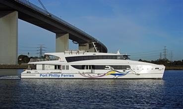 BELLARINE EXPRESS, built by Incat in 2017 © Dale Crisp