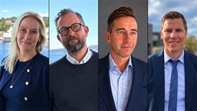 From left: Stine B. Neteland, Jørund Rasdal Unneland, Gaute Løvset and Håkon Leidland. © Fjord Line From left: Stine B. Neteland, Jørund Rasdal Unneland, Gaute Løvset and Håkon Leidland. © Fjord Line