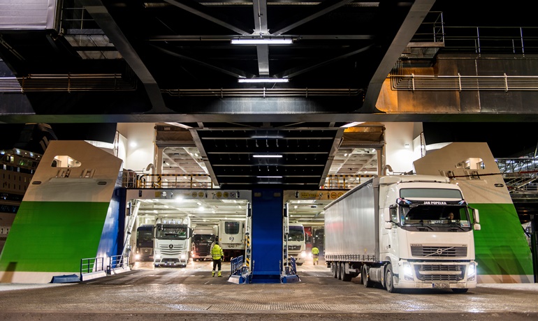 The increased competition from Eckerö Line has affected Tallink's freight carryings on the Helsinki-Tallinn corridor. © George Giannakis