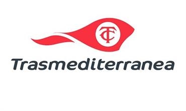 A new logo for Trasmediterranea - it appears that the brand name will be retained following the takeover by Armas.