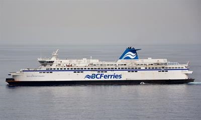 SPIRIT OF BRITISH COLUMBIA seen off the Canaries in mid-October on her way to Remontowa © Frank Behling