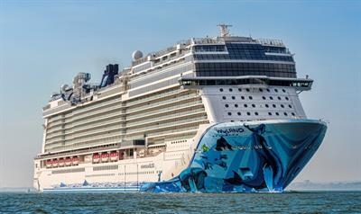 The recently delivered NORWEGIAN BLISS left Southampton for New York on 21 April © Maritime Photographic
