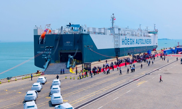 Höegh Autoliners welcomes HÖEGH PACIFIC, a new 2,450 CEU PCTC feeder